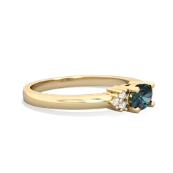 Alexandrite Simply Elegant East-West 14K Yellow Gold ring R2480