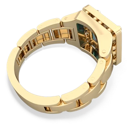 Alexandrite Men's Watch 14K Yellow Gold ring R0510