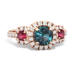 Alexandrite Regal Halo 14K Rose Gold ring R5350