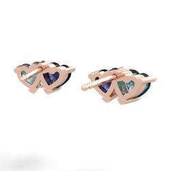 Alexandrite Sweethearts 14K Rose Gold earrings E5260