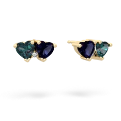 Alexandrite Sweethearts 14K Yellow Gold earrings E5260