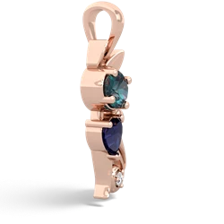 Alexandrite Kitten 14K Rose Gold pendant P5780