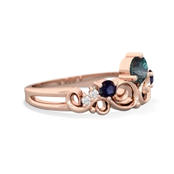 Alexandrite Crown Keepsake 14K Rose Gold ring R5740