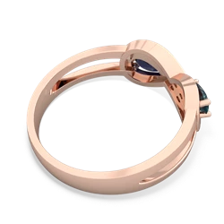 Alexandrite Diamond Infinity 14K Rose Gold ring R5390