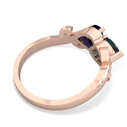 Alexandrite Floral Elegance 14K Rose Gold ring R5790