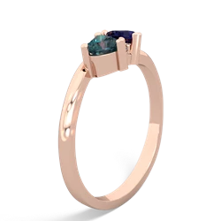 Alexandrite Sweethearts 14K Rose Gold ring R5260