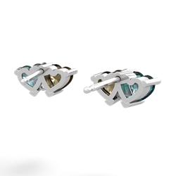 Alexandrite Sweethearts 14K White Gold earrings E5260