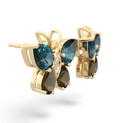 Alexandrite Butterfly 14K Yellow Gold earrings E2215