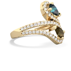 Alexandrite Diamond Dazzler 14K Yellow Gold ring R3000