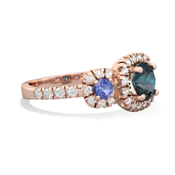 Alexandrite Regal Halo 14K Rose Gold ring R5350