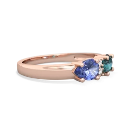 Alexandrite Pear Bowtie 14K Rose Gold ring R0865