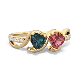 Alexandrite Side By Side 14K Yellow Gold ring R3090