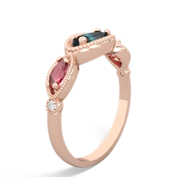 Alexandrite Milgrain Marquise 14K Rose Gold ring R5700