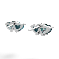 Alexandrite Sweethearts 14K White Gold earrings E5260