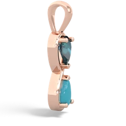 Alexandrite Infinity 14K Rose Gold pendant P5050