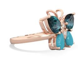 Alexandrite Butterfly 14K Rose Gold ring R2215