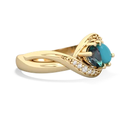 Alexandrite Summer Winds 14K Yellow Gold ring R5342