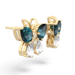 Alexandrite Butterfly 14K Yellow Gold earrings E2215