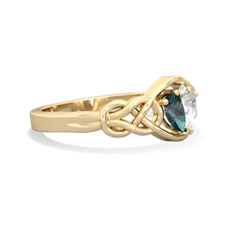 Alexandrite Celtic Love Knot 14K Yellow Gold ring R5420