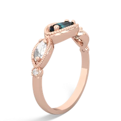 Alexandrite Milgrain Marquise 14K Rose Gold ring R5700