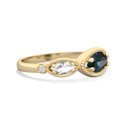 Alexandrite Milgrain Marquise 14K Yellow Gold ring R5700