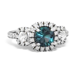 Alexandrite Regal Halo 14K White Gold ring R5350