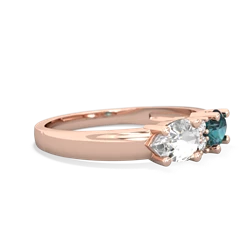 Alexandrite Pear Bowtie 14K Rose Gold ring R0865