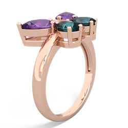 Amethyst Butterfly 14K Rose Gold ring R2215