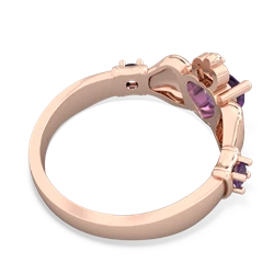 Opal Claddagh Keepsake 14K Rose Gold ring R5245