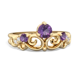 Alexandrite Crown Keepsake 14K Yellow Gold ring R5740