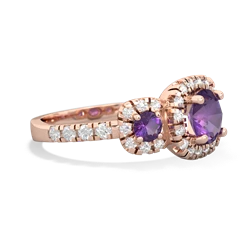 Ruby Regal Halo 14K Rose Gold ring R5350