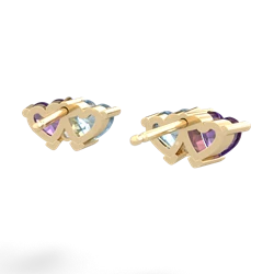 Amethyst Sweethearts 14K Yellow Gold earrings E5260