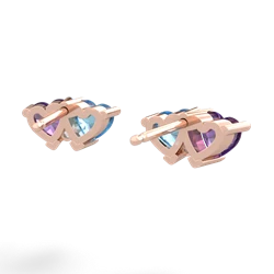 Amethyst Sweethearts 14K Rose Gold earrings E5260