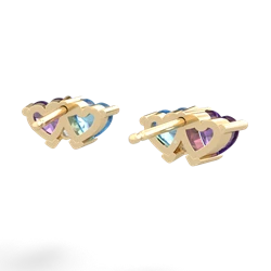 Amethyst Sweethearts 14K Yellow Gold earrings E5260