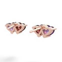 Amethyst Sweethearts 14K Rose Gold earrings E5260