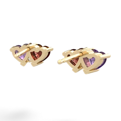 Amethyst Sweethearts 14K Yellow Gold earrings E5260