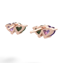 Amethyst Sweethearts 14K Rose Gold earrings E5260