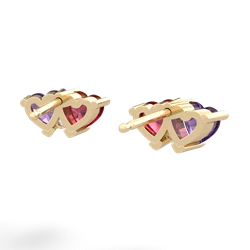 Amethyst Sweethearts 14K Yellow Gold earrings E5260