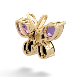 Amethyst Butterfly 14K Yellow Gold pendant P2215