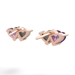 Amethyst Sweethearts 14K Rose Gold earrings E5260