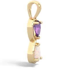 Amethyst Infinity 14K Yellow Gold pendant P5050