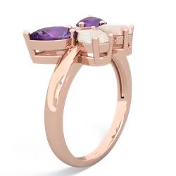 Amethyst Butterfly 14K Rose Gold ring R2215