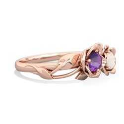 Amethyst Rose Garden 14K Rose Gold ring R5510