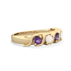 Amethyst Anniversary Band 14K Yellow Gold ring R2089