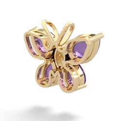 Amethyst Butterfly 14K Yellow Gold pendant P2215