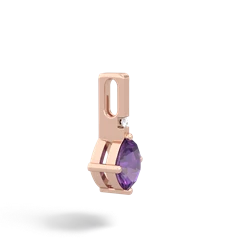 Amethyst Simply Elegant 14K Rose Gold pendant P2489