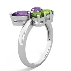 Amethyst Butterfly 14K White Gold ring R2215