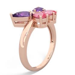 Amethyst Butterfly 14K Rose Gold ring R2215