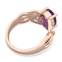 Amethyst Celtic Knot Cocktail 14K Rose Gold ring R2377