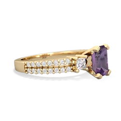 Amethyst Classic 7X5mm Emerald-Cut Engagement 14K Yellow Gold ring R26437EM